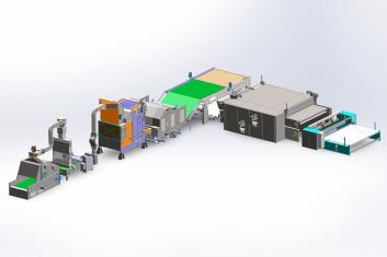 Производственная линия HJ-Polyester Wadding