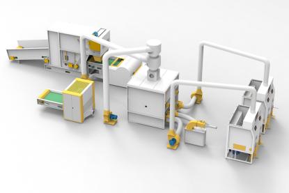 Линия смешивания и заполнения волокна HJ-500