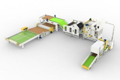 Производственная линия лоскут HJBR-1230*1850